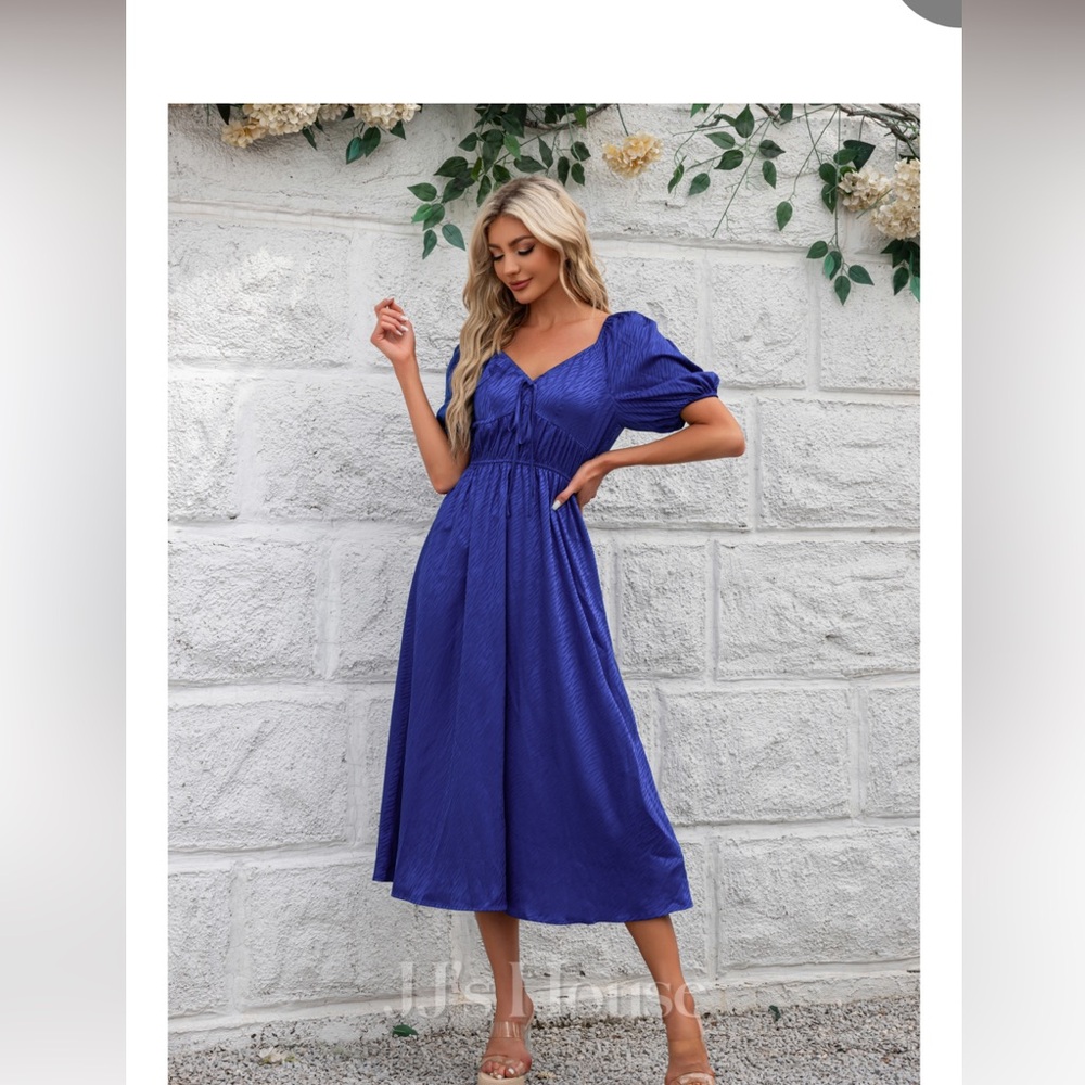 JJs House Royal Blue Midi Dress